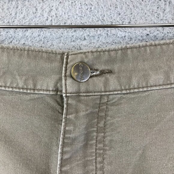 Carhartt Mens Cargo Shorts 40 Olive Green Durable Workwear - Picture 4 of 9
